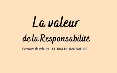 #GlobalHumanValues RESPONSABILITÉ – 8
